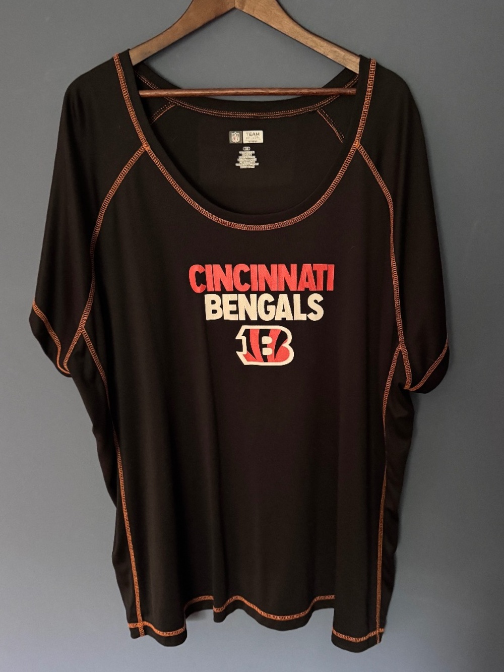 Cincinnati Bengals scoop-neck tee by NFL Team Apparel 3X